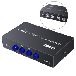4 Port USB PC Tarayıcı Yazıcı Değiştirici Switch