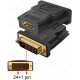 DVI 24+1 Erkek to HDMI Dişi Dönüştürücü,Çevirici ve Çoklayıcılar,