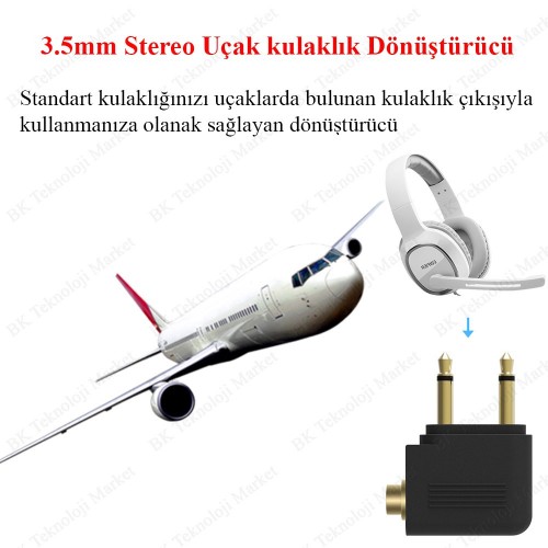 Uçak Koltuklarındaki Kulaklık Girişi Dönüştürücü,Ses Kabloları,