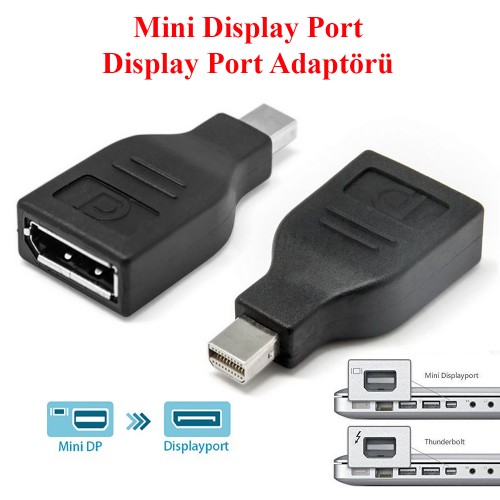 Thunderbolt Mini DisplayPort to DisplayPort Dönüştürücü