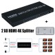 2 Giriş 8 Çıkış 2x8 HDMI Switch-Splitter 4K x 2K,Switch Box ve Çoklayıcılar,