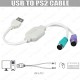 USB to PS/2 Klavye Mouse Çevirici Adaptör,Çevirici ve Çoklayıcılar,