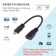 Mini HDMI Erkek to HDMI Dişi Kablo - 15cm,Çevirici ve Çoklayıcılar,