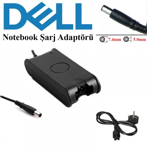 DELL Notebook Şarj Adaptörü 19.5V 65W 3.34A 7.4 x 5.0mm,Notebook Adaptör,