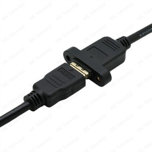 50 cm Panel Tipi Vidalı HDMI Uzatma Kablosu
