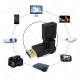 360 Derece Hareketli HDMI Erkek - Dişi Adaptör,Çevirici ve Çoklayıcılar,