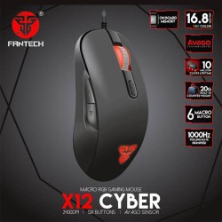 FANTECH X12 CYBER Makro RGB Oyuncu Mouse