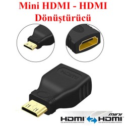 Mini HDMI Erkek - HDMI Dişi Dönüştürücü Mini HDMI Erkek - HDMI Dişi Dönüştürücü
