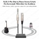XLR 3-Pin Dişi 6.35mm Stereo Fiş Korumalı Mikrofon Ses Kablosu-1.8Metre