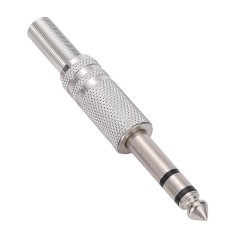 Lehimlenebilir Metal 6.35 mm Stereo Erkek Çivi Jack