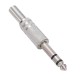 Lehimlenebilir Metal 6.35 mm Stereo Erkek Çivi Jack