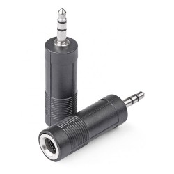 3.5mm Stereo Erkek / 6.35mm Stereo Dişi Ses Çevirici Adaptör