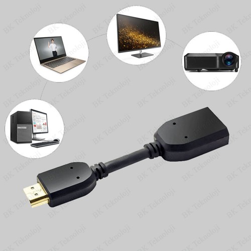 10 cm Çift Yönlü HDMI Uzatma Kablosu,Görüntü Kabloları,