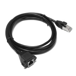 Panel Montaj RJ45 Erkek RJ45 Dişi Uzatma Lan Kablosu-1 Metre