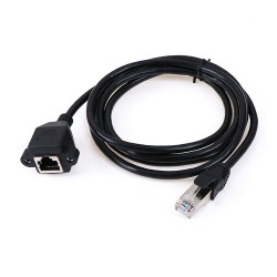 Panel Montaj RJ45 Erkek RJ45 Dişi Uzatma Lan Kablosu-2 Metre