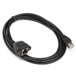 Panel Montaj RJ45 Erkek RJ45 Dişi Uzatma Lan Kablosu-3 Metre