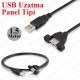 Panel Tipi Vidalı USB 2.0 Uzatma Kablosu-1.5 Metre,Panel Montaj Kabloları,