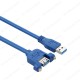 Panel Tipi Vidalı USB 3.0 Dişi / Erkek Uzatma Kablosu-1.5Metre,Panel Montaj Kabloları,