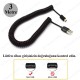 3 Metre Spiral Mini USB 5 Pin Şarj/Data Kablosu,USB Kablolar,