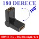 180 Derece Ayarlanabilir HDMI Dişi-Dişi Adaptör,Çevirici ve Çoklayıcılar,