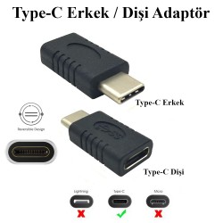 Type-C Erkek/Dişi Genişletici Adaptör