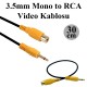 3.5 mm Mono Erkek to RCA Dişi Ses Video Kablosu,Ses Kabloları,