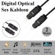 2 Metre Digital Optik Toslink Fiber Ses Kablosu OD:2.2,Ses Kabloları,