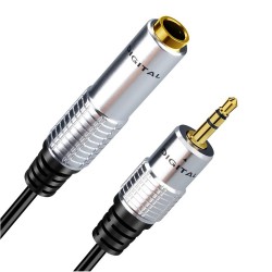Gold Plated 3.5mm Erkek 6.35mm Dişi Stereo Dönüştürücü Kablo