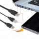 2 in 1 Harici Disk HDD USB Y Splitter Kablo 3xUSB Kablo,Çevirici ve Çoklayıcılar,