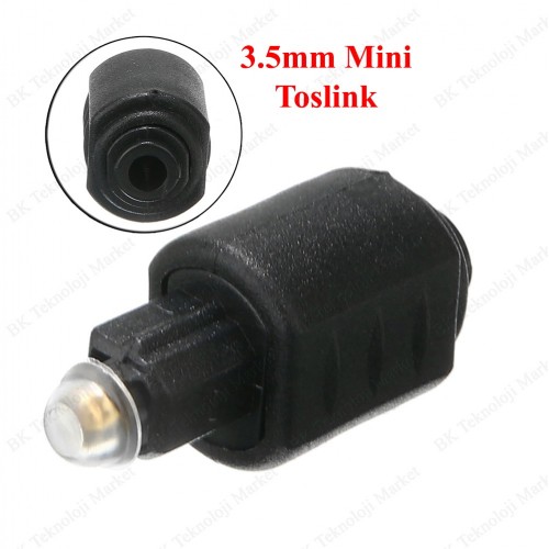 Mini Toslink 3.5mm Dişi to Digital Toslink Erkek Adaptör