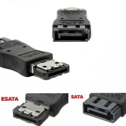 SATA 7 Pin Dişi - ESATA Erkek Uzatma Adaptörü