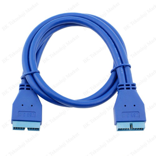 USB 3.0 Anakart 20-Pin Erkek-Erkek Kablo