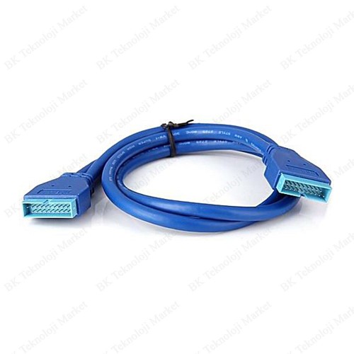 USB 3.0 Anakart 20-Pin Erkek-Erkek Kablo,Kasa İçi Kablolar,