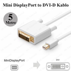 5 Metre Mini DP-DVI Kablosu Mini Displayport-DVI-D Video Kablosu 5 Metre Mini DP-DVI Kablosu Mini Displayport-DVI-D Video Kablosu