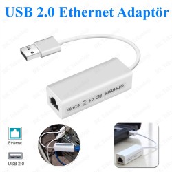 LAN Ağ Adaptörü USB to RJ45 Ethernet Çevirici Kablo LAN Ağ Adaptörü USB to RJ45 Ethernet Çevirici Kablo