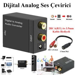 Dijital to Analog Optic Ses Dönüştürücü Adaptör Dijital to Analog Optic Ses Dönüştürücü Adaptör
