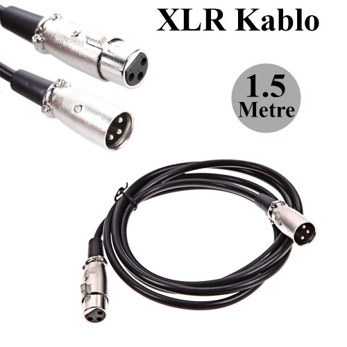 1.5 Metre Stüdyo Kaydı ve Canlı Ses için XLR Mikrofon Kablosu,Ses Kabloları,