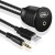 Araç Paneline Uygulanabilir Ses-USB Uzatma Kablosu - 2 Metre
