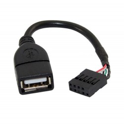 USB 2.0 Dişi Dupont 9 Pin Dişi Veri Anakart Adaptör Kablosu
