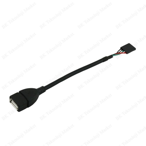 USB 2.0 Dişi Dupont 5 Pin Dişi Veri Anakart Adaptör Kablosu