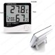 Dijital Termometre Sıcaklık ve Nem Ölçer Masa Saati Alarm,Ev, Dekorasyon, Bahçe,
