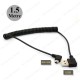 90 Derece Dik Açılı Spiral Mini USB Şarj/Data Kablosu 1.5 Metre,USB Kablolar,
