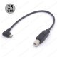 90 Derece Açılı Micro USB Standart USB-B Tipi Yazıcı Sabit Disk Kablosu,Yazıcı Kabloları,
