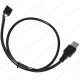 USB 2.0 A Erkek to 5Pin Dişi PCB Anakart Kablosu,Kasa İçi Kablolar,
