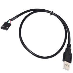 USB 2.0 A Erkek to 5Pin Dişi PCB Anakart Kablosu