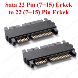 SATA 22 Pin Erkek to Sata 22 Pin Erkek Adaptör SATA 22 Pin Erkek to Sata 22 Pin Erkek Adaptör