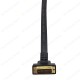 DVI 24+1 90 Derece Açılı Erkek to HDMI Dişi 30 cm Flat Kablo,Çevirici ve Çoklayıcılar,