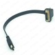 DVI 24+1 90 Derece Açılı Erkek to HDMI Erkek 30 cm Flat Kablo,Çevirici ve Çoklayıcılar,