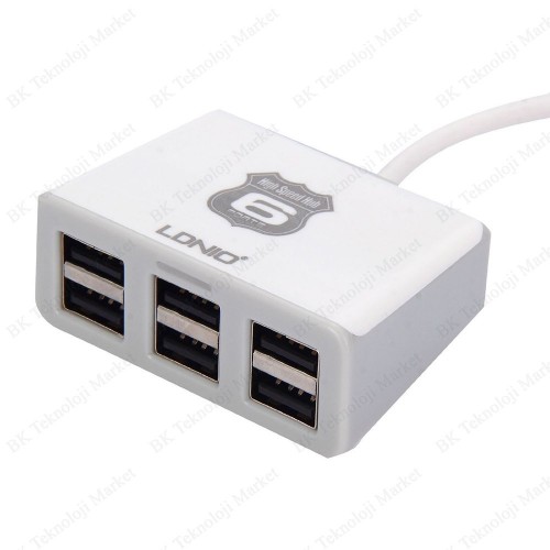 Yüksek Hız LDNIO DL-H6 6 Port USB 2.0 Çoklayıcı Hub