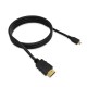 Micro HDMI to HDMI Tablet Kamera Görüntü Kablosu - 1.5 Metre,Görüntü Kabloları,